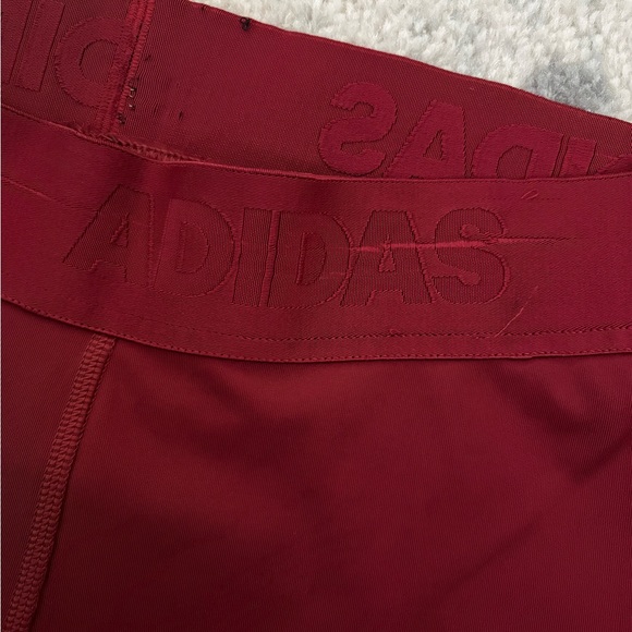 Adidas Techfit Burgundy Compression Leggings Women’s M - Picture 2 of 5